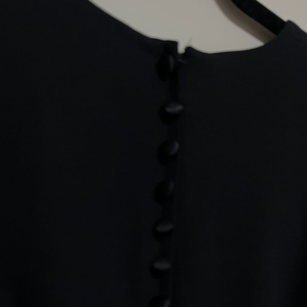 Donna Morgan Sleeveless Cocktail Dress SIZE: 6 BLACK Lace & Bead Sequin - Picture 6 of 7